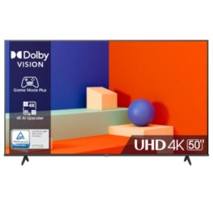 טלוויזיה חכמה "50 4K UHD מבית HISENSE הייסנס דגם 50A6K
