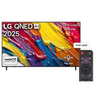 טלוויזיה חכמה 55" LG QNED אל ג'י דגם 55QNED82A6A