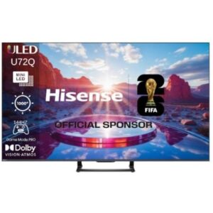 טלוויזיה חכמה "75 HISENSE MINI LED הייסנס דגם 75U72Q