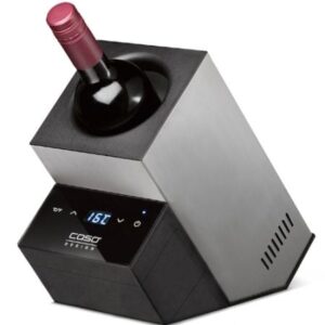 מקרר יין קומפקטי לבקבוק יין בודד CASO קאסו דגם WINECASE DELUXE INOX