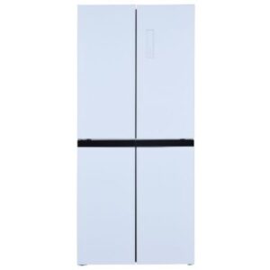 מקרר 4 דלתות 79 ס"מ HAIER האייר דגם HRF4494FWR זכוכית לבנה