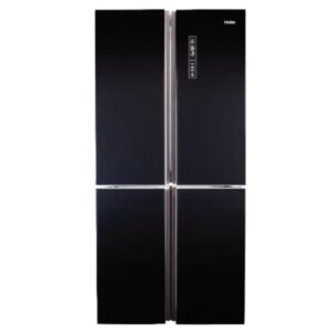 מקרר 4 דלתות 83 ס"מ HAIER האייר דגם HRF5500FBM זכוכית שחורה