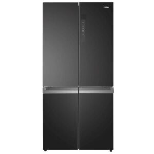 מקרר 4 דלתות 91 ס"מ HAIER האייר דגם HRF7100FB זכוכית שחורה מהדרין